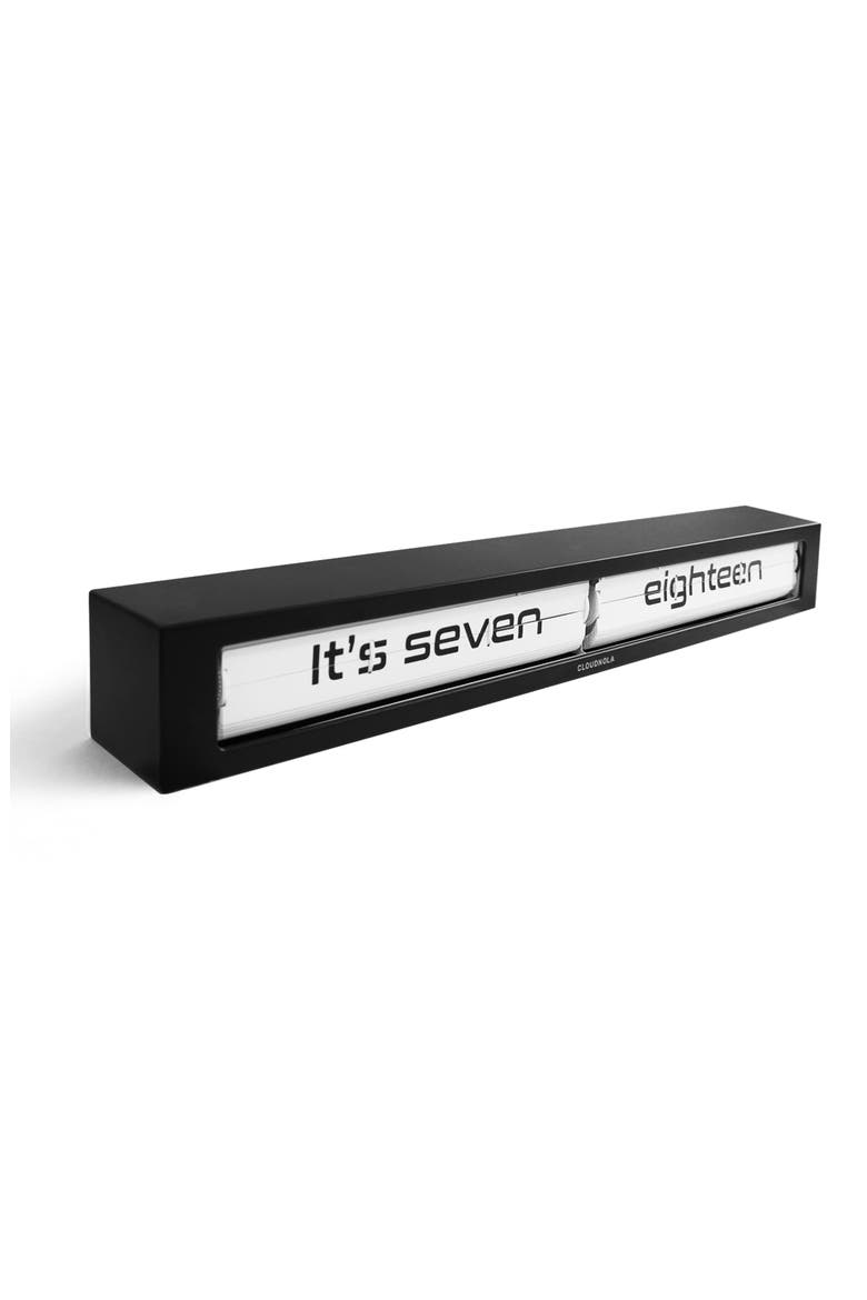 Texttime Flip Clock, Alternate, color, BLACK