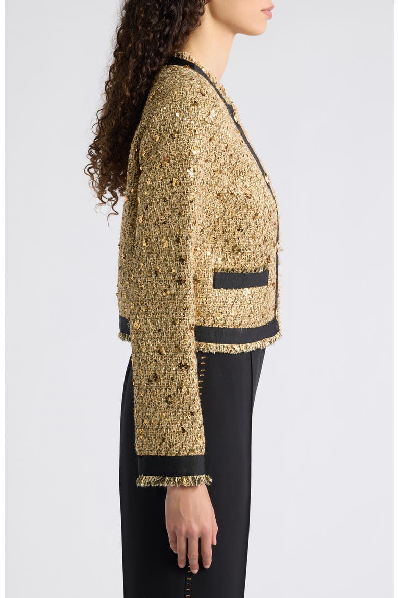 Hadley Sequin Jacket, Alternate, color, GOLD SEQUINS