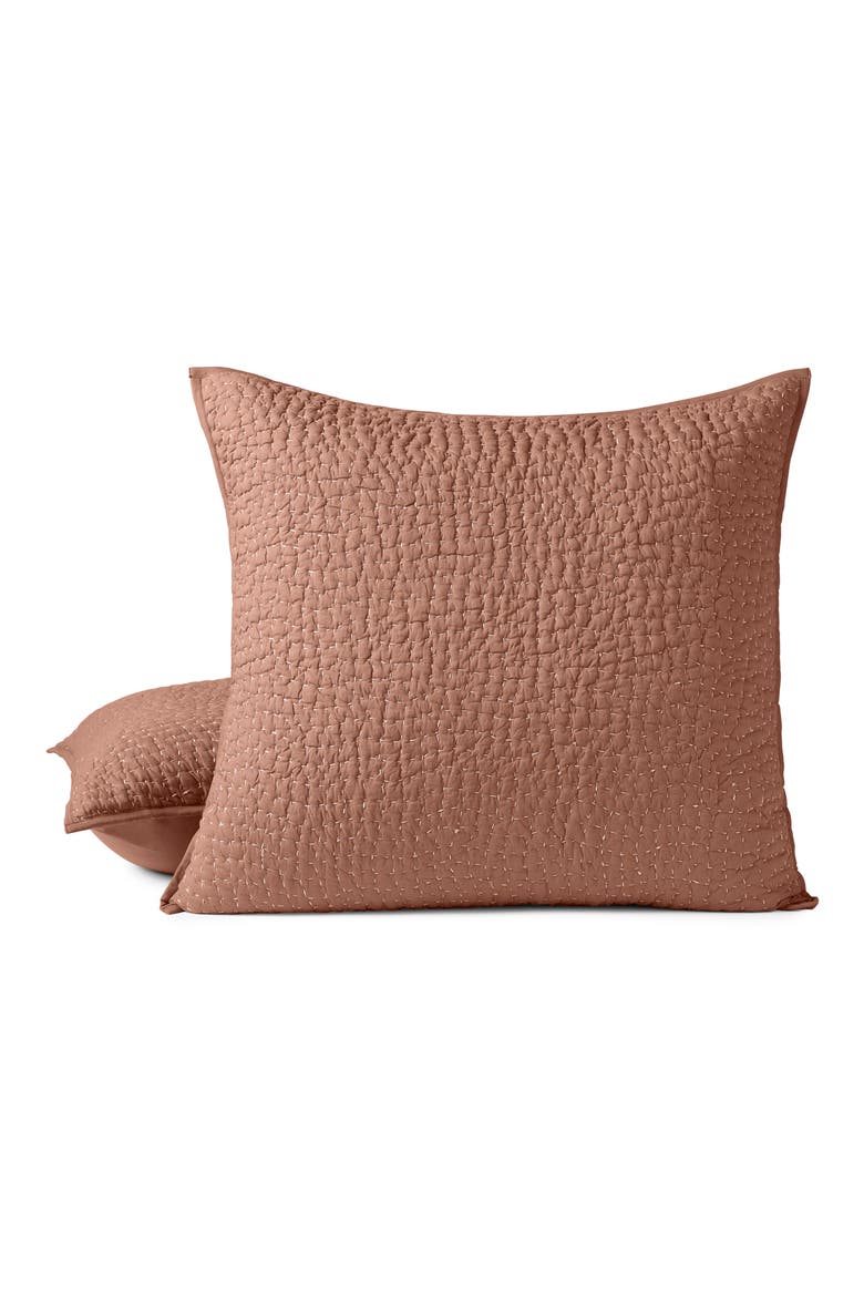 Pebbled Organic Cotton Pillow Sham, Main, color, PRALINE