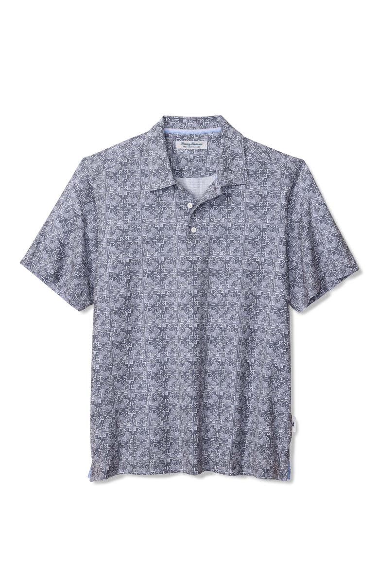 Bahama Coast Flora Tiles IslandZone® Polo, Main, color, DUSK