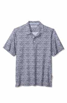Bahama Coast Flora Tiles IslandZone® Polo