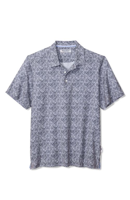 Tommy Bahama Bahama Coast Flora Tiles Islandzone® Polo In Gray