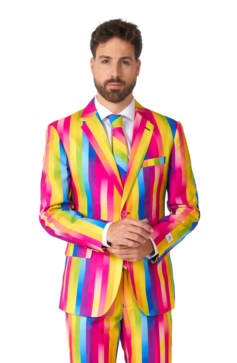 OppoSuits Rainbow Glaze 3-Piece Tuxedo Set, Alternate, color, Multi