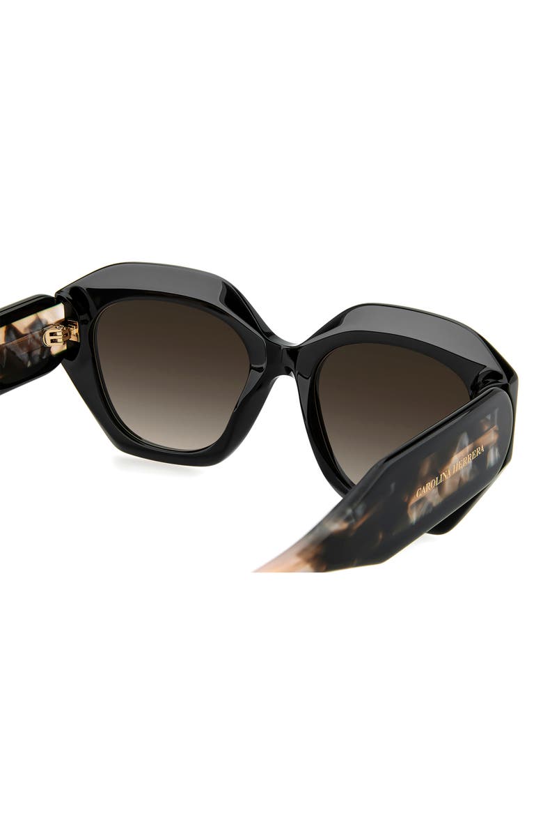 Carolina Herrera Her 53mm Gradient Square Sunglasses, Alternate, color, 