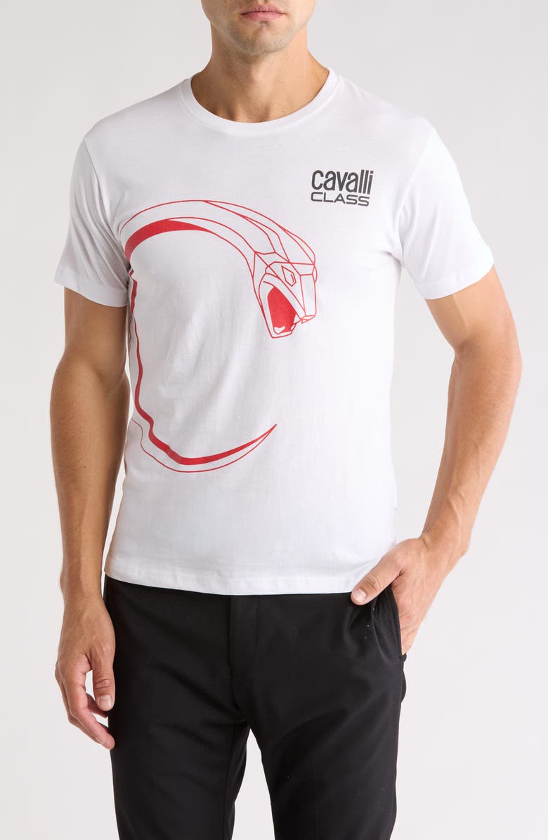 Cavalli Class Logo Graphic T-Shirt, Main, color, 