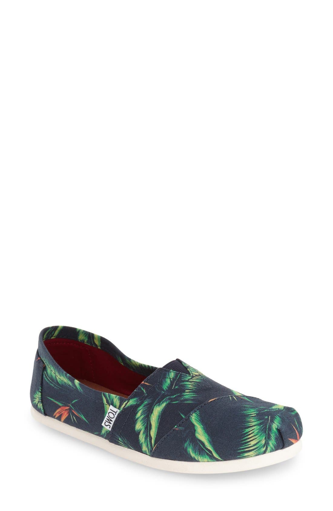TOMS Classic - Birds of Paradise Slip-On, Main, color, 