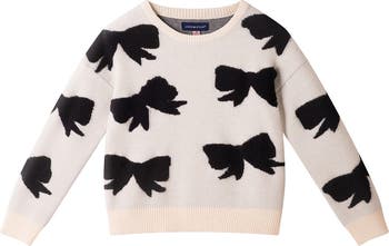 Kids' Bow Sweater & Flare Leggings Set