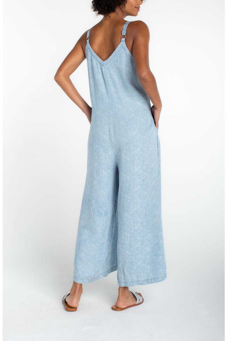 Floral Crop Wide Leg Jumpsuit, Alternate, color, ROSE ICE