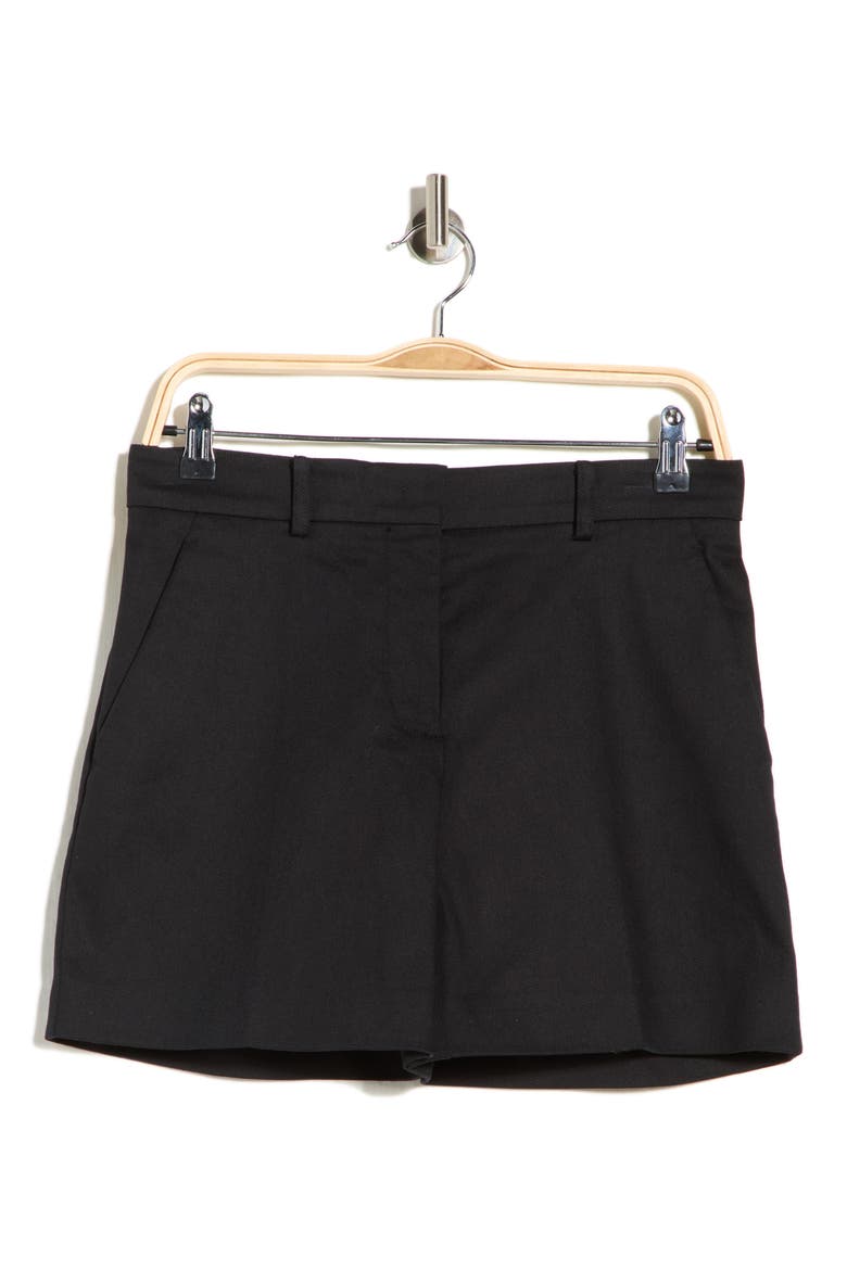 Stretch Cotton Shorts, Alternate, color, BLACK