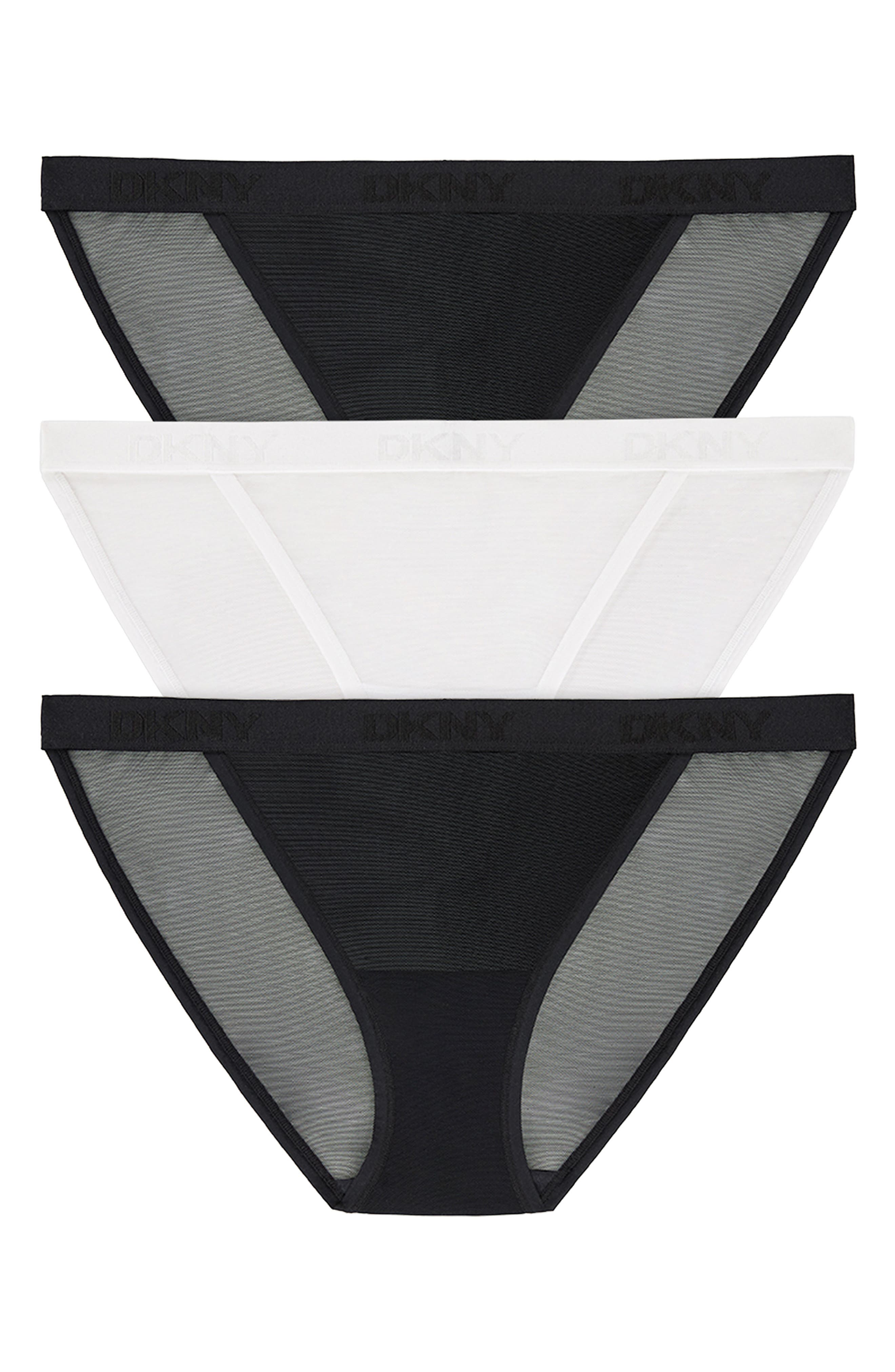 DKNY 3-Pack Mesh Bikini Briefs