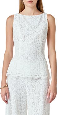 Endless Rose Lace Sleeveless Tie Back Top