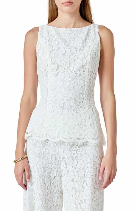 Endless Rose Lace Sleeveless Tie Back Top