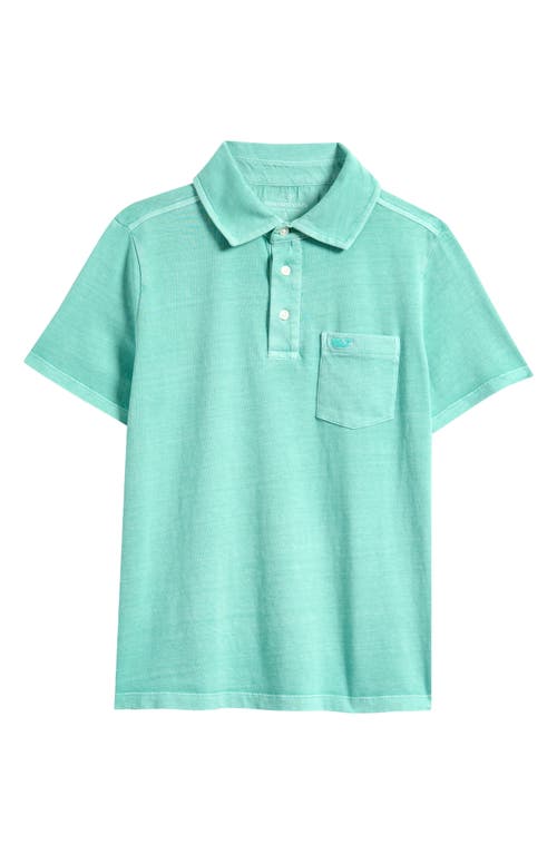 Vineyard Vines Kids' Slub Jersey Polo In Sea Blue