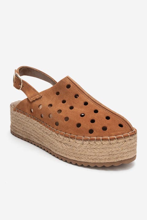 Fraga Leather Wedge Sandal