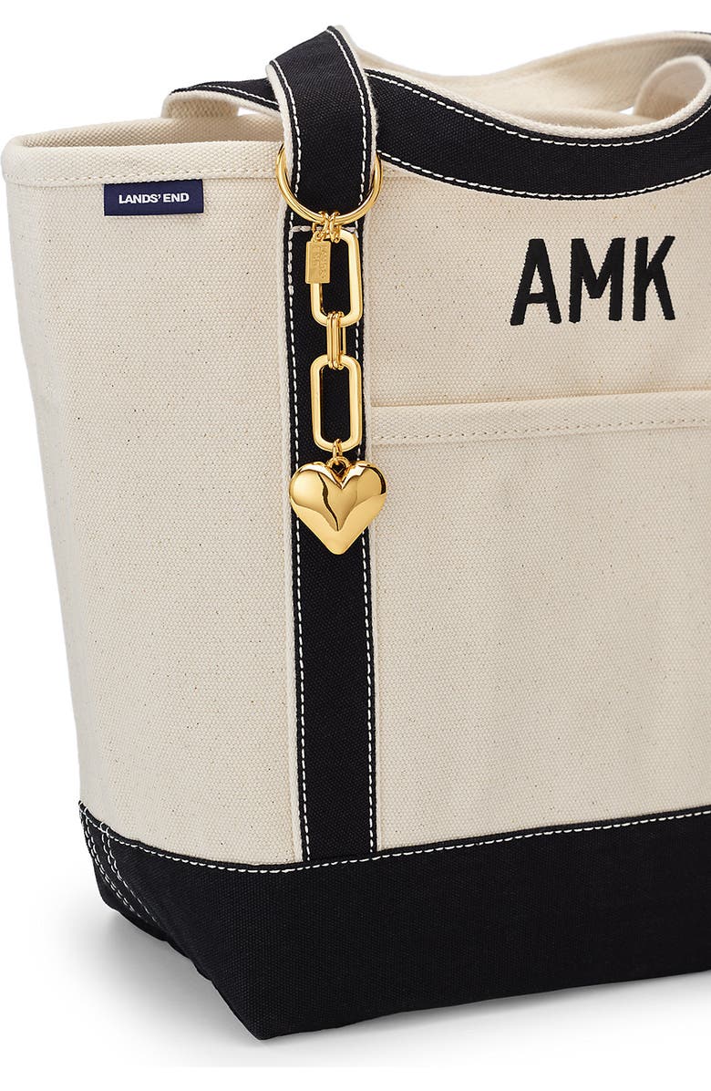 Lands' End Bag Charm, Alternate, color, Heart