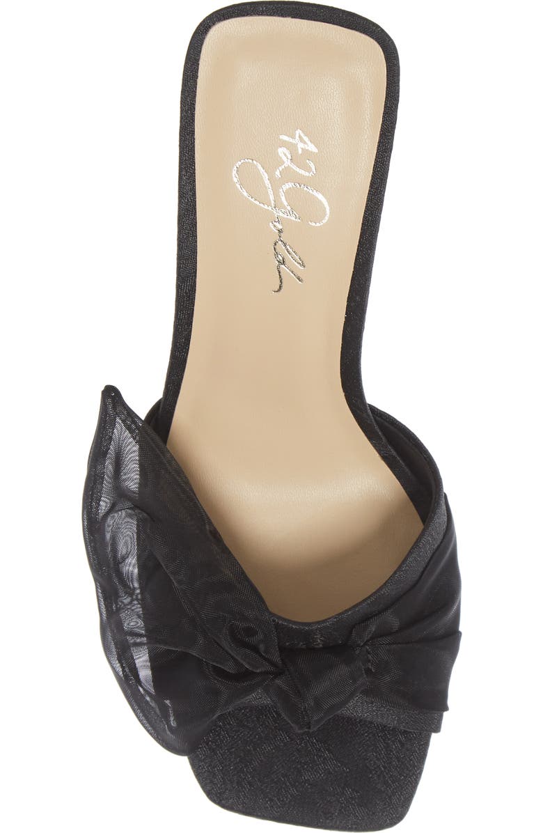 42 Gold Savvy Bow Slide Sandal, Alternate, color,