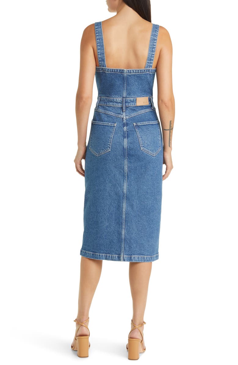 Rails Malibu Denim Midi Dress, Alternate, color, Mazarine