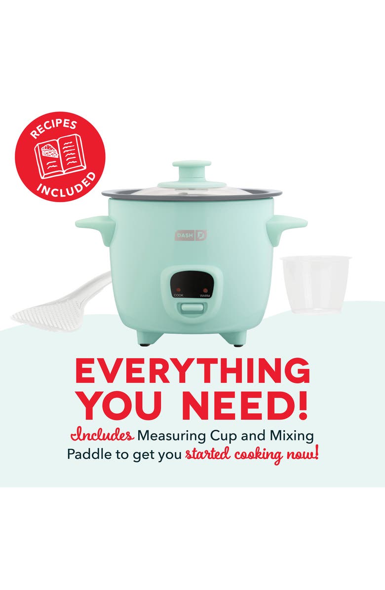 Dash Mini Rice Cooker, Alternate, color, Aqua