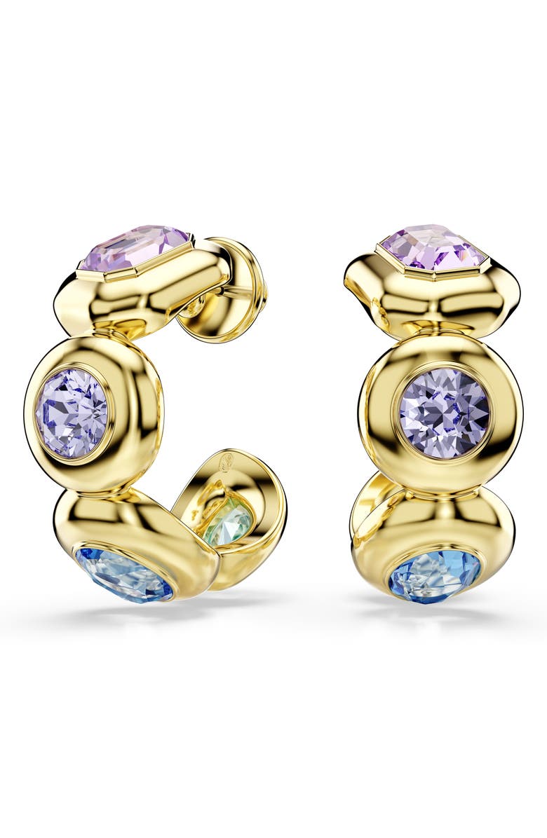 Swarovski Gema Crystal Hoop Earrings, Main, color, 