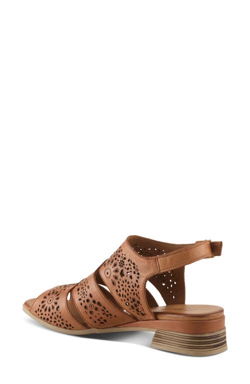 Spring Step Plasma Ankle Strap Sandal In Camel