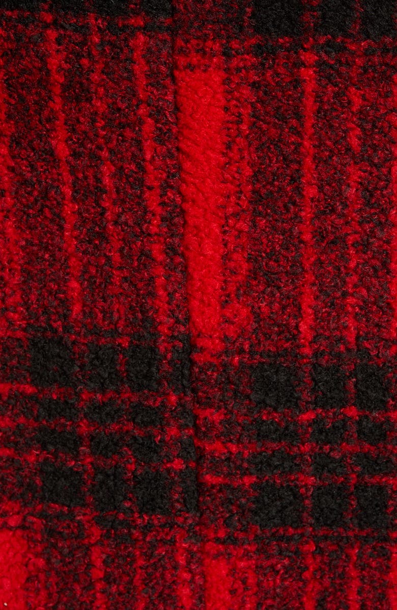 Vigoss Double Breasted Plaid Coat, Alternate, color,