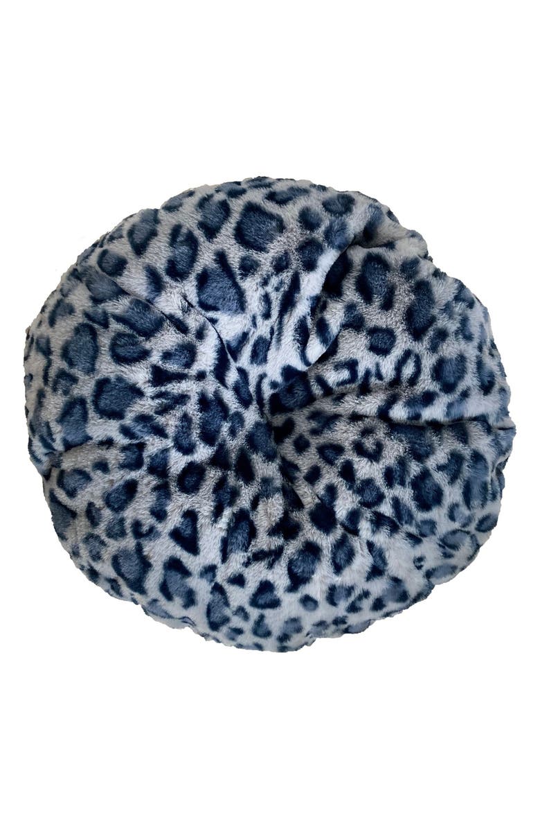 Precious Tails Leopard Crown Small Dog Bed, Alternate, color, 