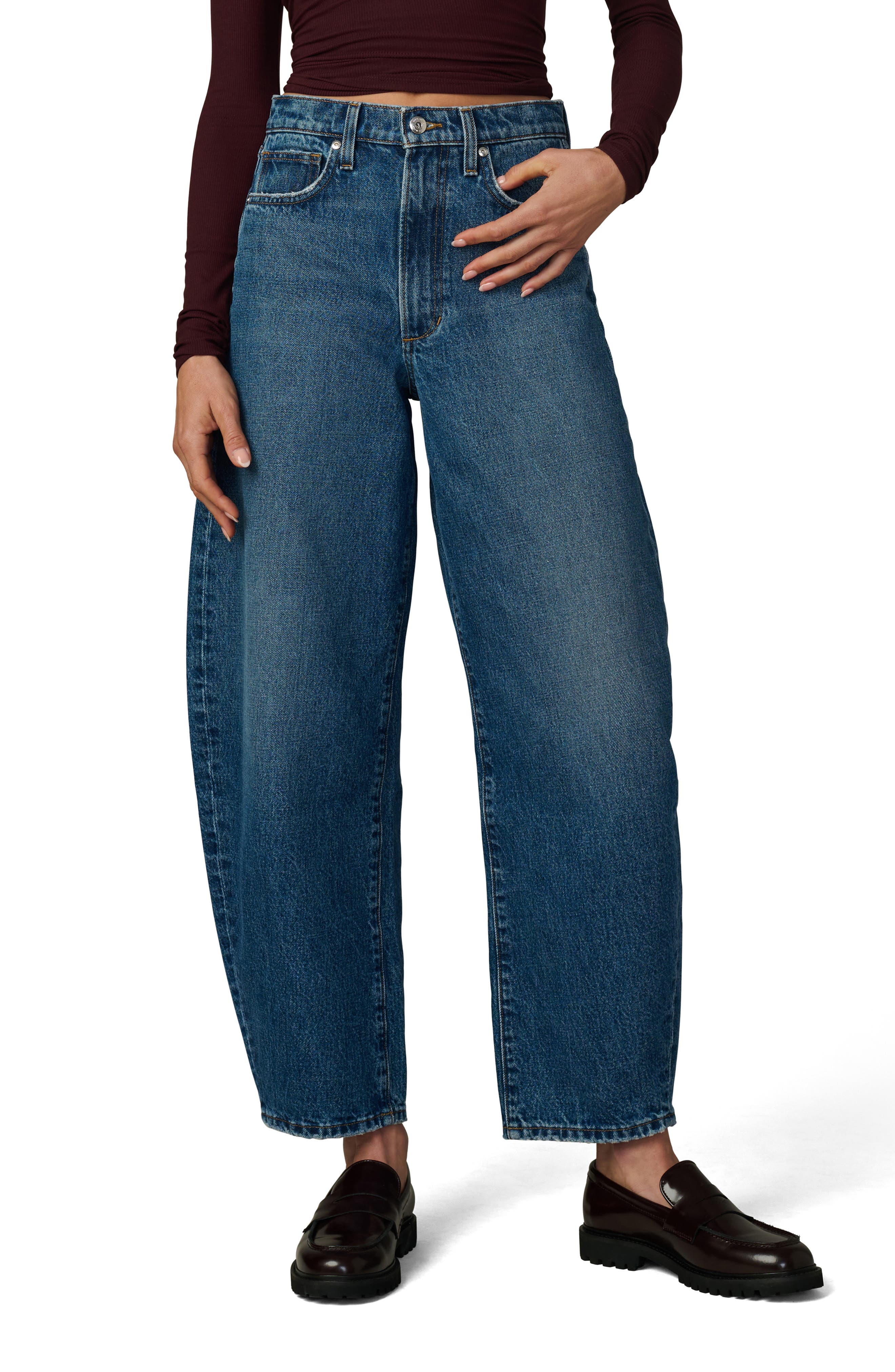 The Ankle Billie Barrel Jeans