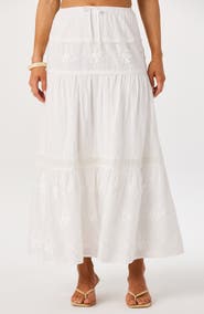 ASTR the Label Gwyn Embroidered Maxi Skirt