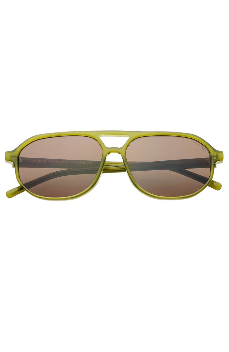 FREYRS Eyewear Fenix Aviator Sunglasses, Main, color, Olive