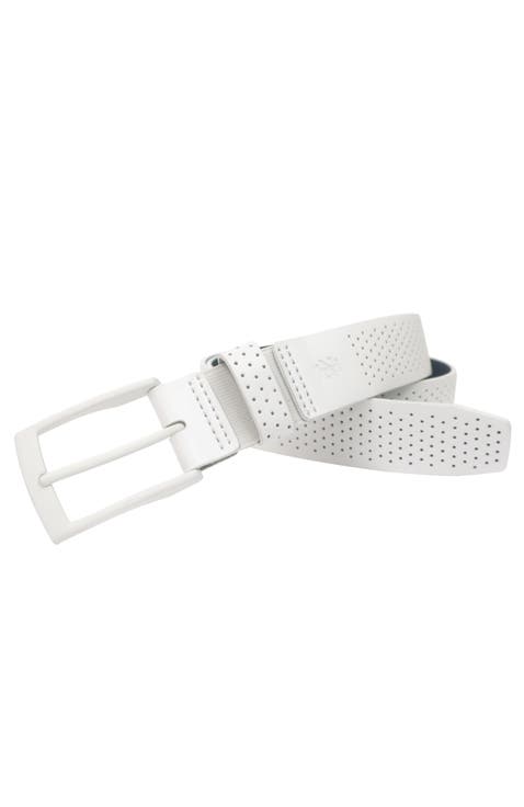 Comfort Stretch Perforated Leather Golf Belt