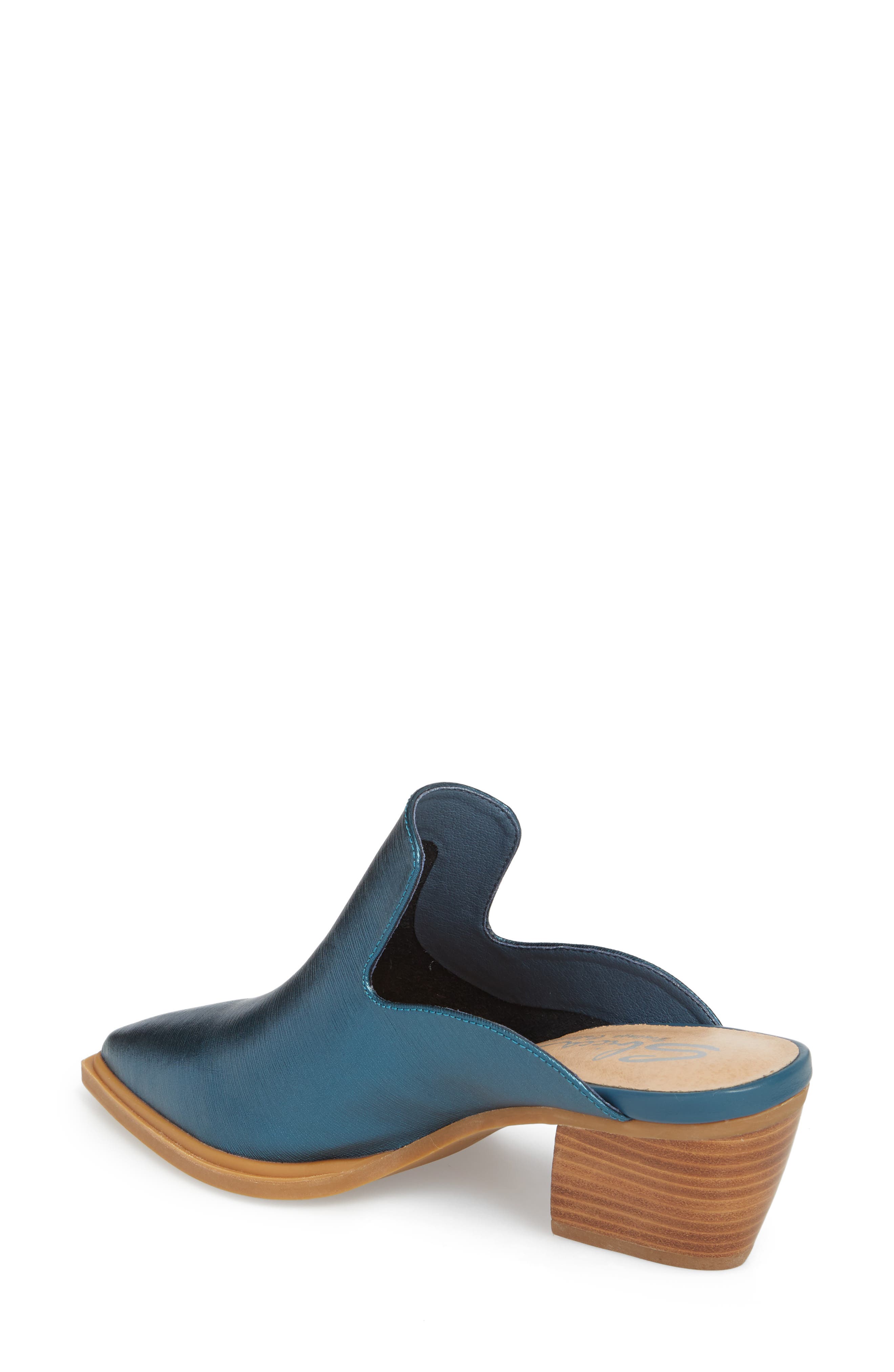 Louisa Loafer Mule, Alternate, color, METALLIC BLUE