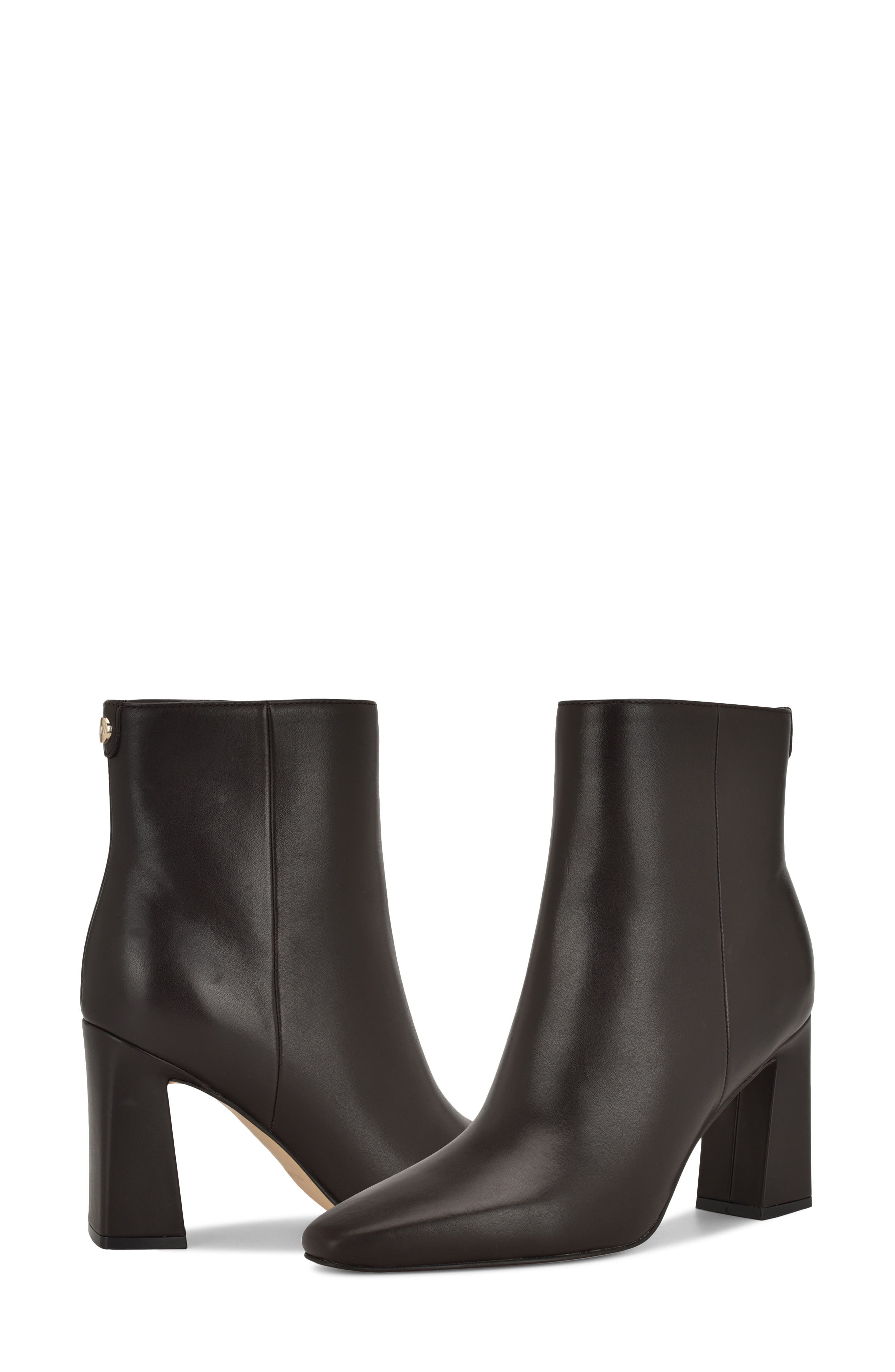 Nine West Reraye Bootie, Alternate, color, Dark Brown Leather