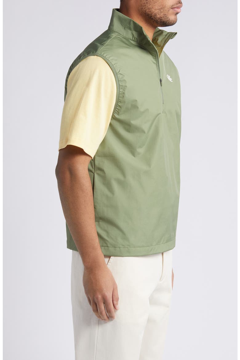 Tech Shell Quarter Zip Vest, Alternate, color, OLIVE
