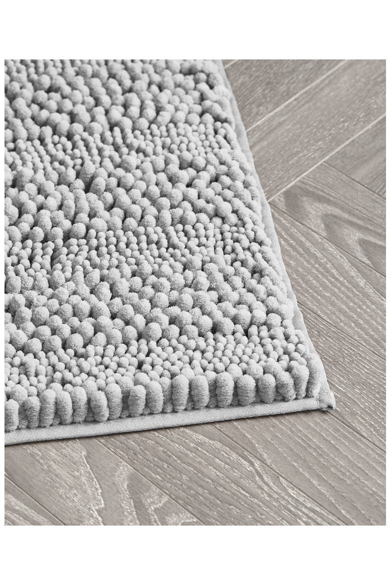 Chenille Set of 2 Bath Rugs, Alternate, color, LIGHT GREY