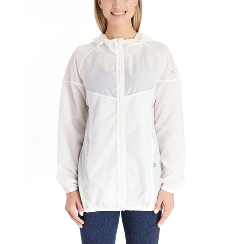 Modern Eternity Maternity Modern Eternity Addison 3-in-1 Waterproof Maternity Windbreaker In White