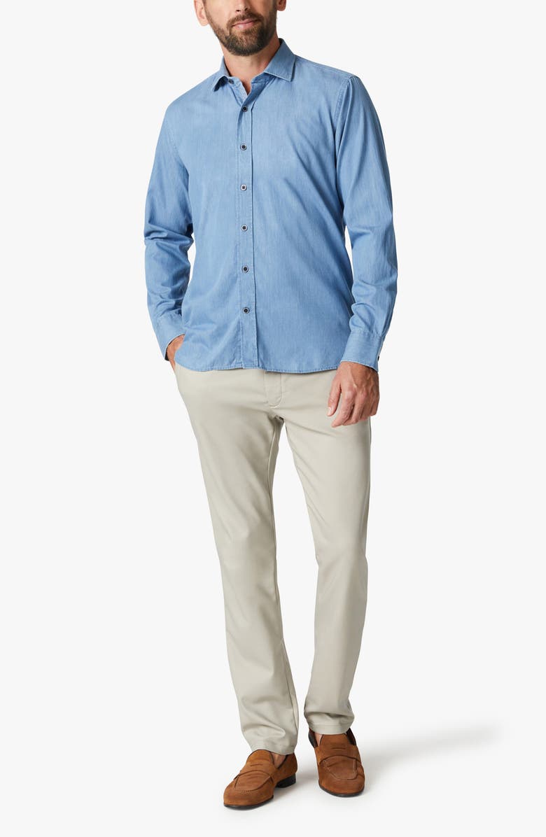 34 Heritage Denim Button-Up Shirt, Alternate, color, Light Denim
