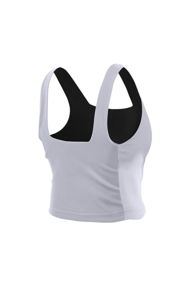 New Era Women's New Era Eclipse Black/White Golden State Valkyries Reversible Cropped Sport Classics Tank Top, Alternate, color, 