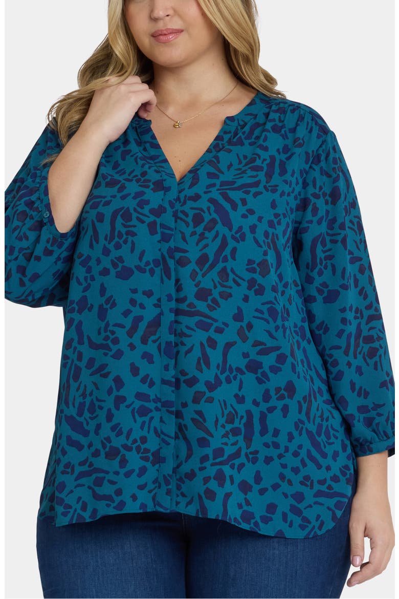 Pintuck Top, Main, color, JARDIN ATLANTIQUE