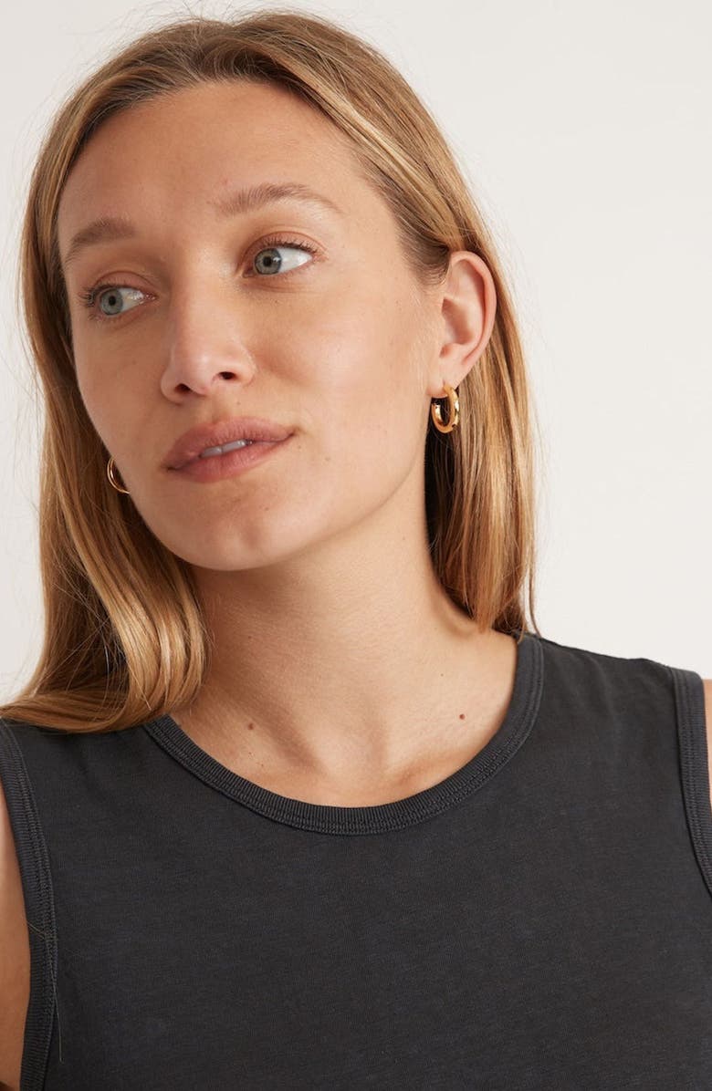 Marine Layer Crop Hemp & Cotton Tank, Alternate, color, Faded Black