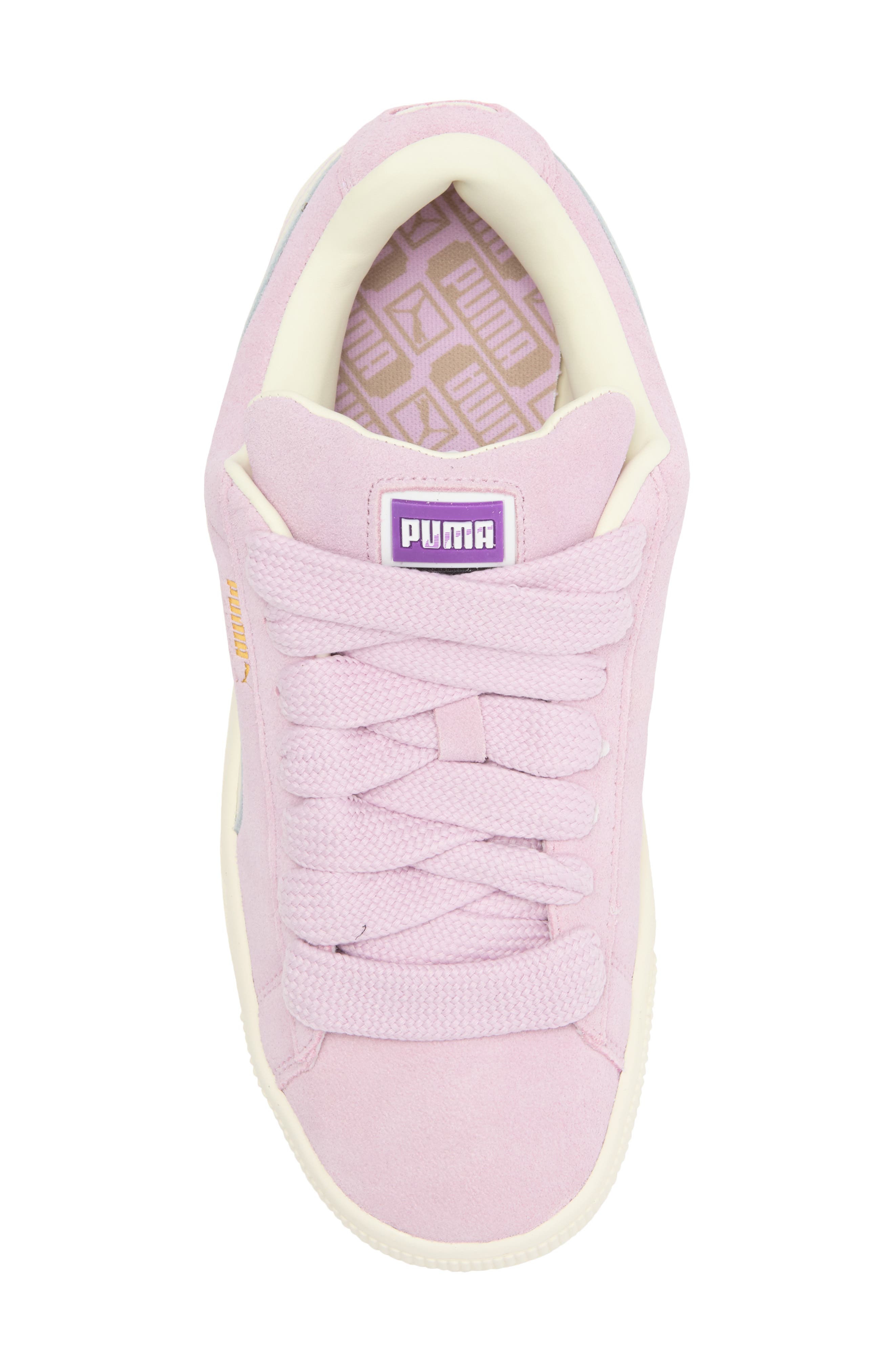 PUMA Suede XL Sneaker, Alternate, color, Grape Mist-Warm White