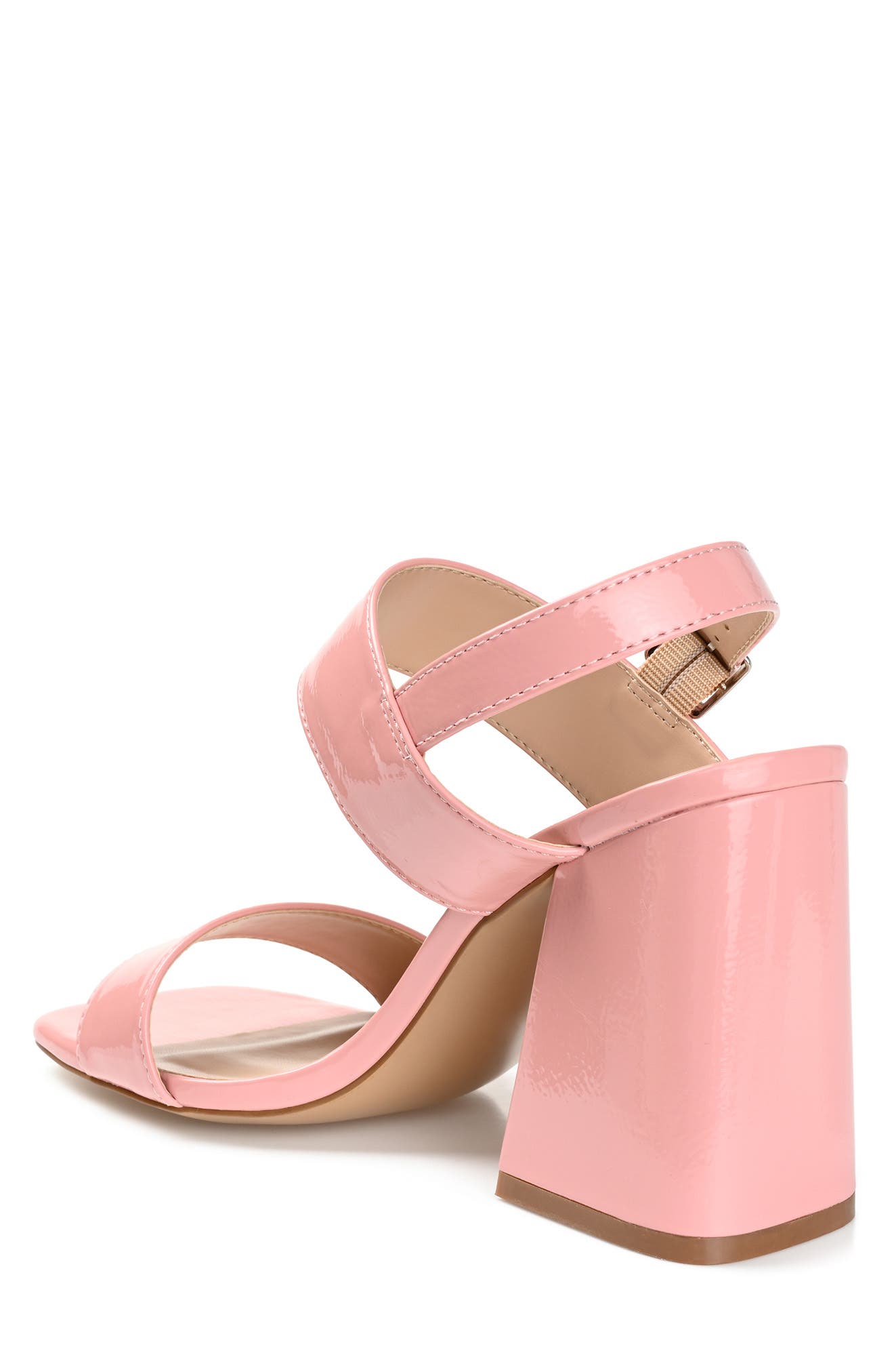 Journee Collection Adras Block Heel Sandal, Alternate, color, Pink
