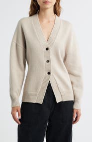 Rails Philippa Cutaway Hem Cotton & Wool Blend Cardigan