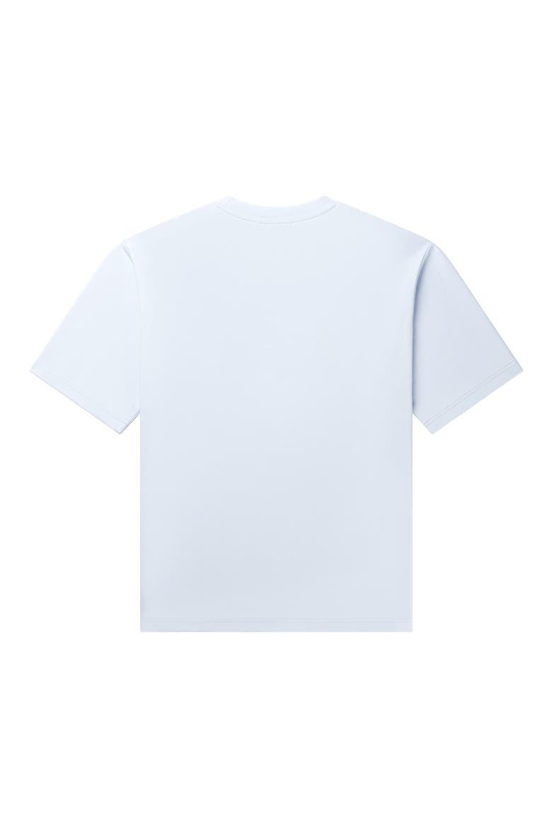 Embroidered Cotton Graphic T-Shirt, Alternate, color, HALOGEN BLUE