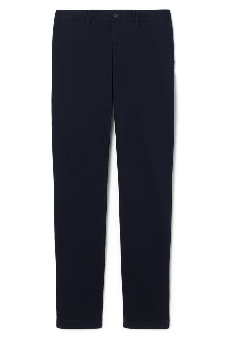 Flat Front Cotton Stretch Twill Chinos, Main, color, ABYSM