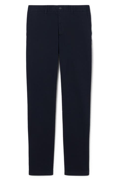 Flat Front Cotton Stretch Twill Chinos