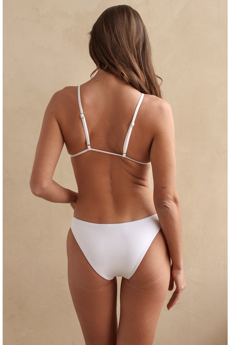 Cove Triangle Bikini Top, Alternate, color, White