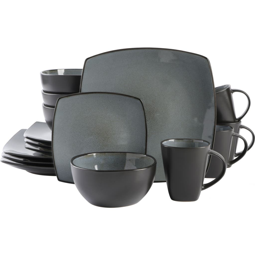 Gibson Elite Soho Lounge Square Stoneware Dinnerware Set In Multi