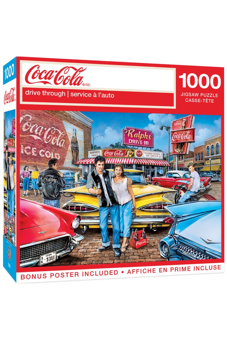 Coca-Cola Drive Through 1000pc Puzzle, Main, color, Multicolor