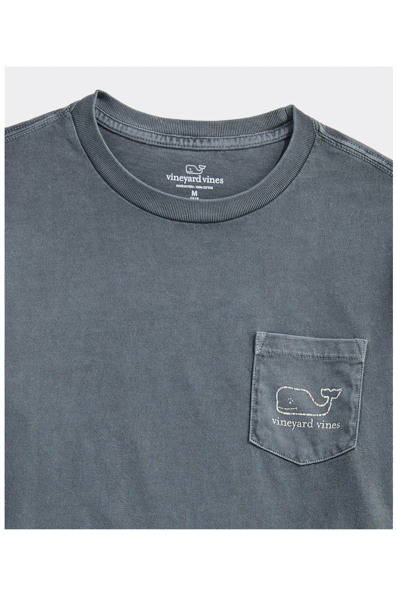 Kids' Vintage Whale Long Sleeve Pocket Graphic T-Shirt, Alternate, color, ASH GRAY