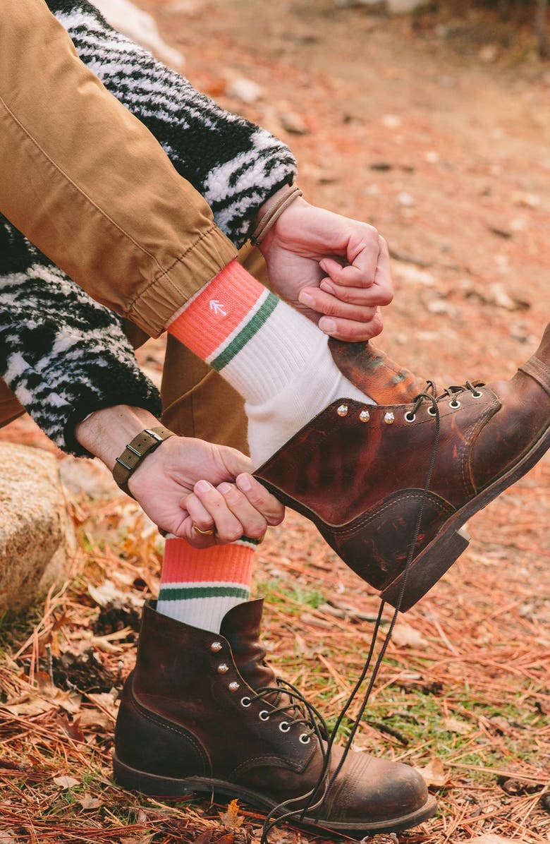 Parks Project Trail Crew Tube Sock 2 Pack, Alternate, color, Green And Natural